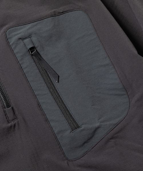 meanswhile(ミーンズワイル)の「Fleece Half Zip L/S Tee(Tシャツ/カットソー・メンズ・ブラック/チャコール・1(S)/2(M)/3(L))」の12枚目の写真