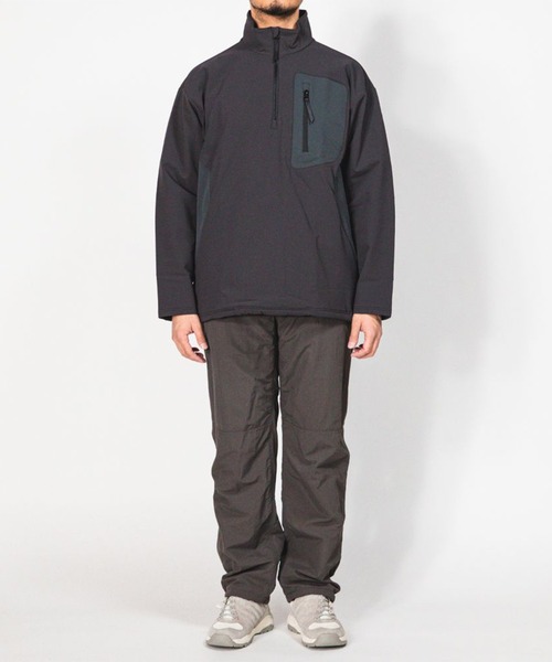 meanswhile(ミーンズワイル)の「Fleece Half Zip L/S Tee(Tシャツ/カットソー・メンズ・ブラック/チャコール・1(S)/2(M)/3(L))」の15枚目の写真
