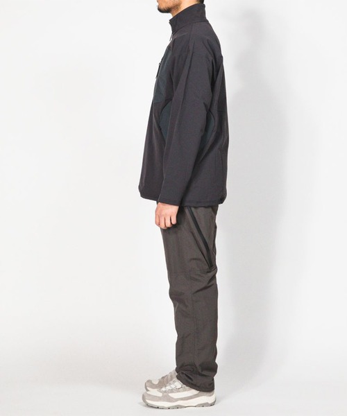 meanswhile(ミーンズワイル)の「Fleece Half Zip L/S Tee(Tシャツ/カットソー・メンズ・ブラック/チャコール・1(S)/2(M)/3(L))」の16枚目の写真