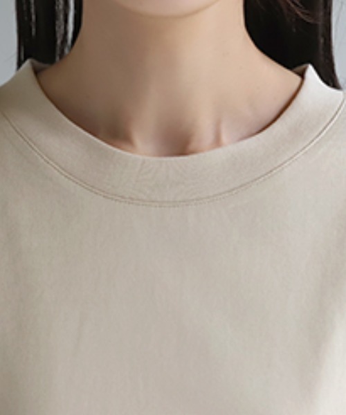 HUG.U(ハグユー)の「「体感 -2℃ !?」 接触冷感Tシャツ(Tシャツ/カットソー・レディース・ブラック/グレイッシュベージュ/オリーブ/ホワイト/ライトグレー/モスグリーン/レッド/ライトイエロー/ナチュラル/グレイッシュブルー・M/L)」の17枚目の写真