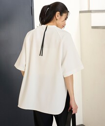 BEAUTY FORM JERSEY Light バックZIPトップス