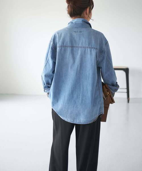 【新品未使用】Spick and Span ライトオンスデニムシャツ 追加》ライトオンスデニムシャツ（シャツ／ブラウス）｜Spick