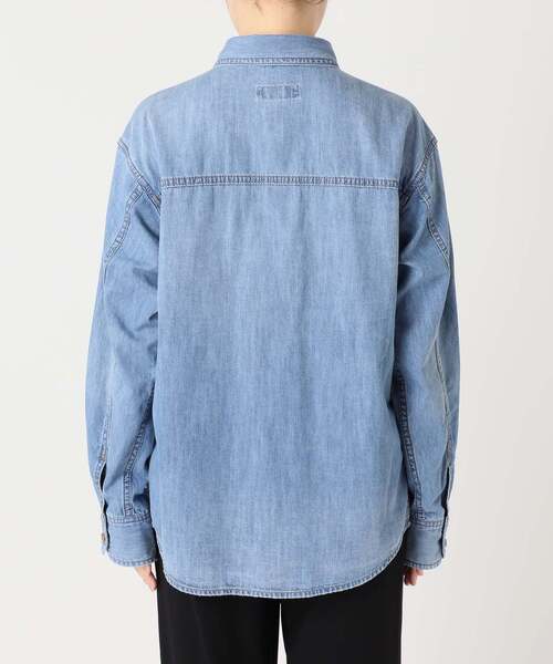 Spick & Span（スピックアンドスパン）の「《追加》ライトオンスデニムシャツ（シャツ/ブラウス・レディース・ブルー系その他/サックスブルー/ベージュ・FREE）」の20枚目の写真