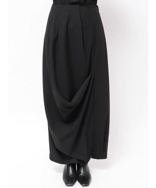 ELENDEEK（エレンディーク）の「アシメドレープスカート（スカート・レディース・イエロー/カーキ/ブラック・FREE）」の10枚目の写真