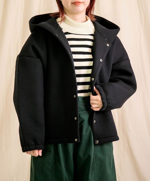 ルーニィ新品⭐️洗える❗️ダンボールニットフードアウターマウンテンパーカーブルゾン ルーニィ新品⭐️洗える❗️ダンボールニットフードアウターマウンテン