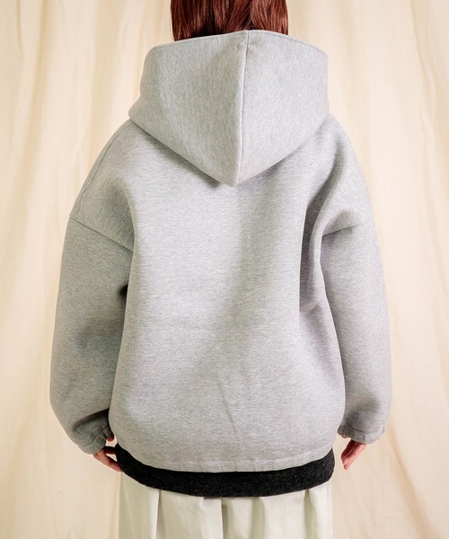 イエナ 近年 日本製 薄手 ウール プルオーバー パーカー ジャケット 白グレー イエナ 近年 日本製 薄手 ウール プルオーバー パーカー ジャケット 白