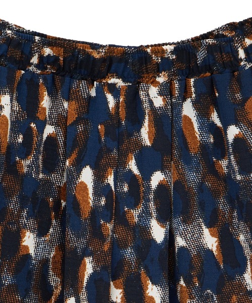 Green　Parks（グリーンパークス）の「柄イージーパンツⅣ(ワイド)（その他パンツ・レディース・カーキ/グレイッシュブルー/ブラウン/グリーン・FREE）」の13枚目の写真