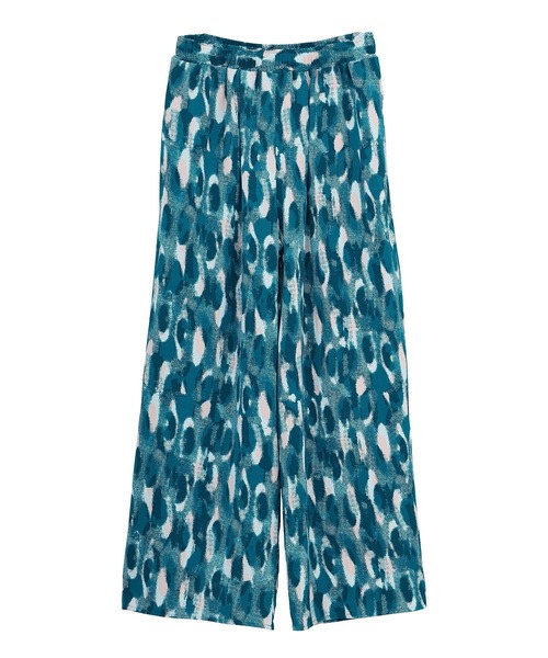 Green　Parks（グリーンパークス）の「柄イージーパンツⅣ(ワイド)（その他パンツ・レディース・カーキ/グレイッシュブルー/ブラウン/グリーン・FREE）」の7枚目の写真