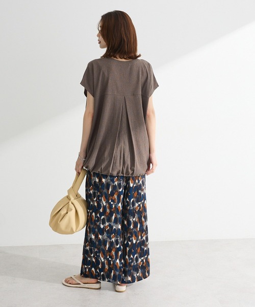 Green　Parks（グリーンパークス）の「柄イージーパンツⅣ(ワイド)（その他パンツ・レディース・カーキ/グレイッシュブルー/ブラウン/グリーン・FREE）」の20枚目の写真