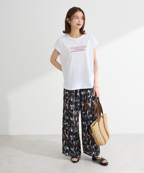 Green　Parks（グリーンパークス）の「柄イージーパンツⅣ(ワイド)（その他パンツ・レディース・カーキ/グレイッシュブルー/ブラウン/グリーン・FREE）」の22枚目の写真