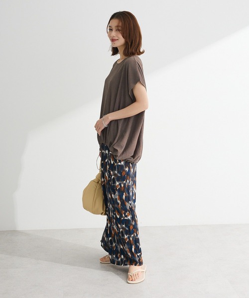 Green　Parks（グリーンパークス）の「柄イージーパンツⅣ(ワイド)（その他パンツ・レディース・カーキ/グレイッシュブルー/ブラウン/グリーン・FREE）」の21枚目の写真