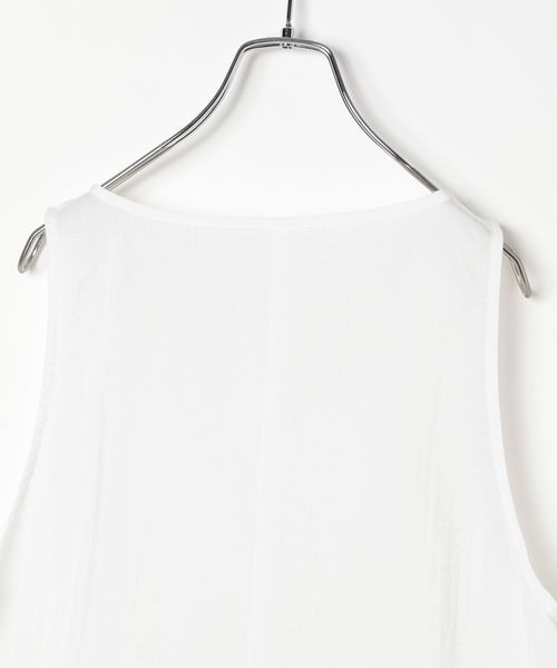 PAGEBOY(ページボーイ)の「フリルペプラムベスト(Tシャツ/カットソー・レディース・オフホワイト/ブラック・FREE)」の5枚目の写真
