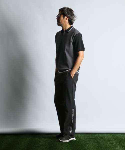 The DUFFER of ST.GEORGE（ザダファーオブセントジョージ）の「〔BLACK LABEL〕"A-PACK" DRY TECH KNIT POLO：ドライタッチ ウォッシャブル テックニットポロ（ポロシャツ・メンズ・チャコールグレー・X-LARGE/LARGE/MEDIUM）」の7枚目の写真