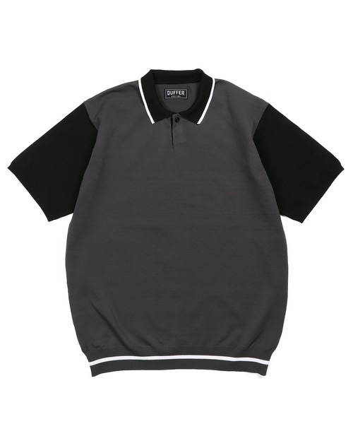 The DUFFER of ST.GEORGE（ザダファーオブセントジョージ）の「〔BLACK LABEL〕"A-PACK" DRY TECH KNIT POLO：ドライタッチ ウォッシャブル テックニットポロ（ポロシャツ・メンズ・チャコールグレー・X-LARGE/LARGE/MEDIUM）」の10枚目の写真