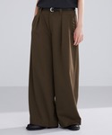 LUENNA（ルエナ）の「【LUENNA】One-Tuck Baggy Wide Slacks / ワンタックバギーワイドスラックス（スラックス・L）」