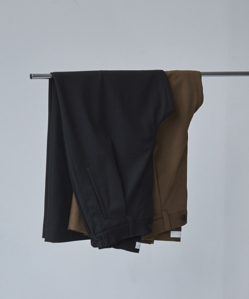 LUENNA（ルエナ）の「【LUENNA】One-Tuck Baggy Wide Slacks / ワンタックバギーワイドスラックス（スラックス・メンズ・ブラウン/ブラック・S/L/M）」の18枚目の写真