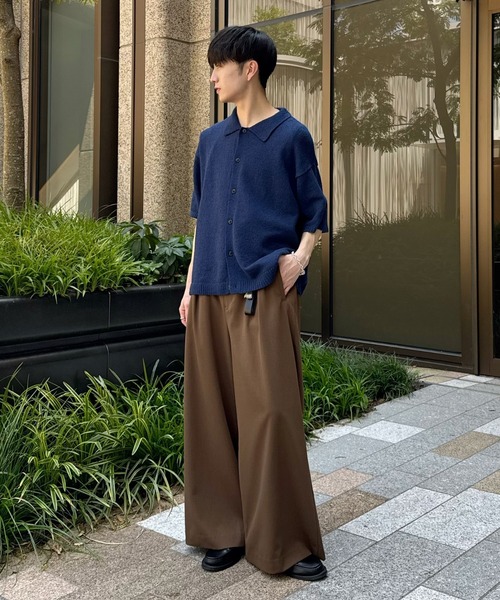 LUENNA】One-Tuck Baggy Wide Slacks / ワンタックバギーワイド