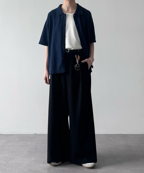 LUENNA】One-Tuck Baggy Wide Slacks / ワンタックバギーワイド