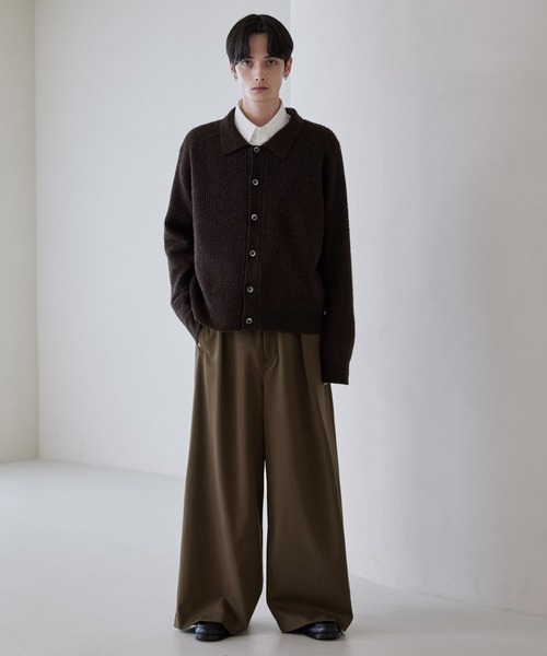 ［ミルク］un peu wide baggy slacks LUENNA（ルエナ）の「【LUENNA】One-Tuck Baggy Wide Slacks