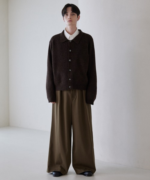 LUENNA（ルエナ）の「【LUENNA】One-Tuck Baggy Wide Slacks / ワンタックバギーワイドスラックス（スラックス・メンズ・ブラウン/ブラック・S/L/M）」の15枚目の写真