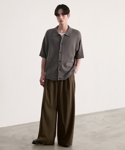 LUENNA(ルエナ)の「【LUENNA】One-Tuck Baggy Wide Slacks / ワンタックバギーワイドスラックス(スラックス・メンズ・ブラウン/ブラック・S/L/M)」の21枚目の写真