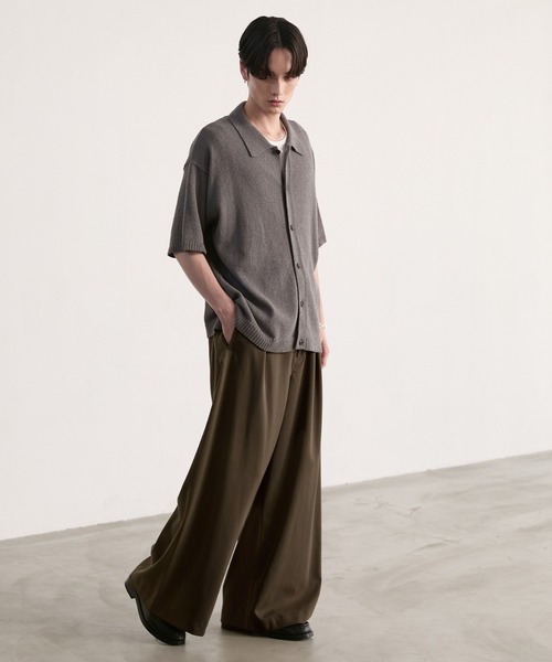 LUENNA(ルエナ)の「【LUENNA】One-Tuck Baggy Wide Slacks / ワンタックバギーワイドスラックス(スラックス・メンズ・ブラウン/ブラック・S/L/M)」の22枚目の写真