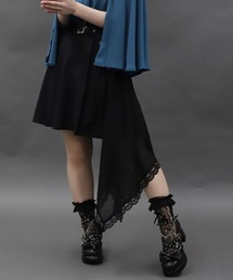 axes femme POETIQUE | オーバースカート付ミニスカート(スカート)