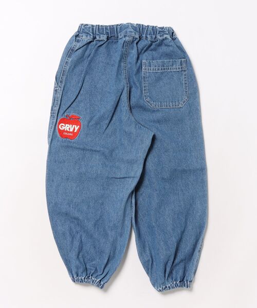 GROOVY COLORS（グルービーカラーズ）の「8oz Denim APPLE GRVY Pants（デニムパンツ・キッズ・ブルー・115/125）」の2枚目の写真