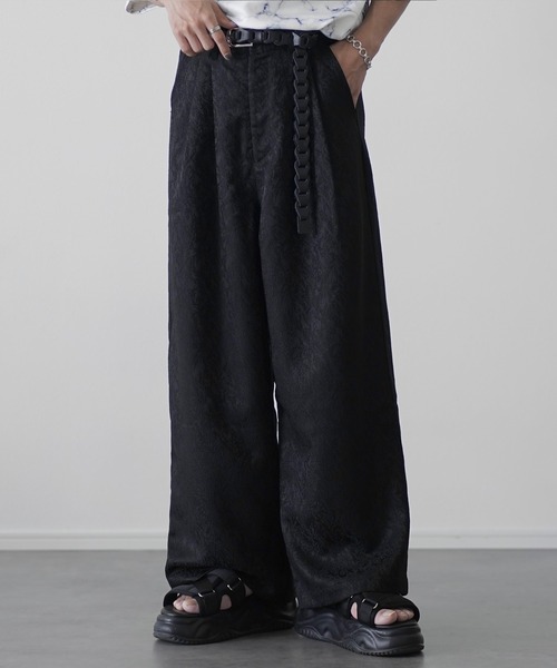 AVALONE ワイド　バギー　スラックス　ブラック AVALONE ワイド バギー スラックス ブラック AVALONE ワイド