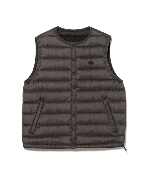 DANTON（ダントン）の「DANTON / INNER DOWN CREWNECK VEST（ダウンベスト・レディース・チャコールグレー/ブラック/ワイン・MEDIUM）」の4枚目の写真