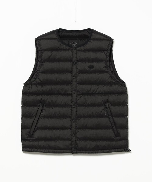 DANTON（ダントン）の「DANTON / INNER DOWN CREWNECK VEST（ダウンベスト・レディース・チャコールグレー/ブラック/ワイン・MEDIUM）」の8枚目の写真