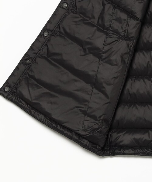 DANTON（ダントン）の「DANTON / INNER DOWN CREWNECK VEST（ダウンベスト・レディース・チャコールグレー/ブラック/ワイン・MEDIUM）」の9枚目の写真