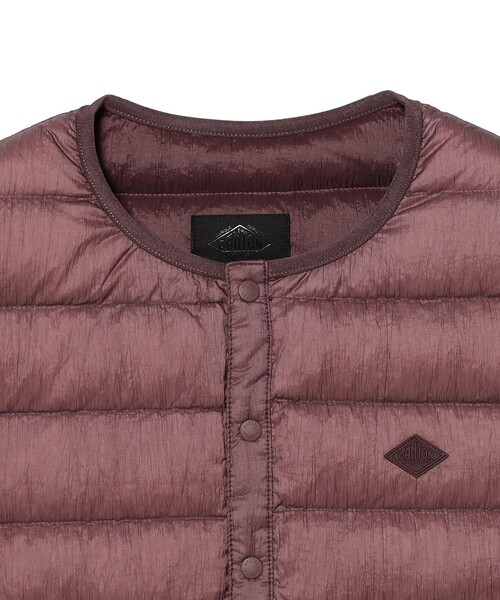 DANTON（ダントン）の「DANTON / INNER DOWN CREWNECK VEST（ダウンベスト・レディース・チャコールグレー/ブラック/ワイン・MEDIUM）」の13枚目の写真