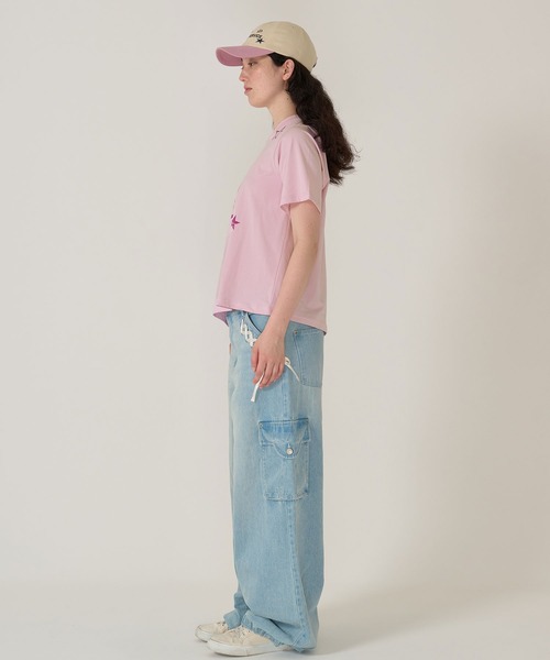 TINA:JOJUN(ティーナジョジュン)の「オーバーサイズ プリントTシャツ TINA:JOJUN(Tシャツ/カットソー・レディース・アイボリー/ピンク・M)」の16枚目の写真