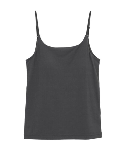 AMERICAN HOLIC（アメリカンホリック）の「【カップ付き】細リブキャミソール（キャミソール・レディース・ブラウン/グリーン/オレンジ/チャコールグレー/ブラック/アイボリー・M/L）」の19枚目の写真