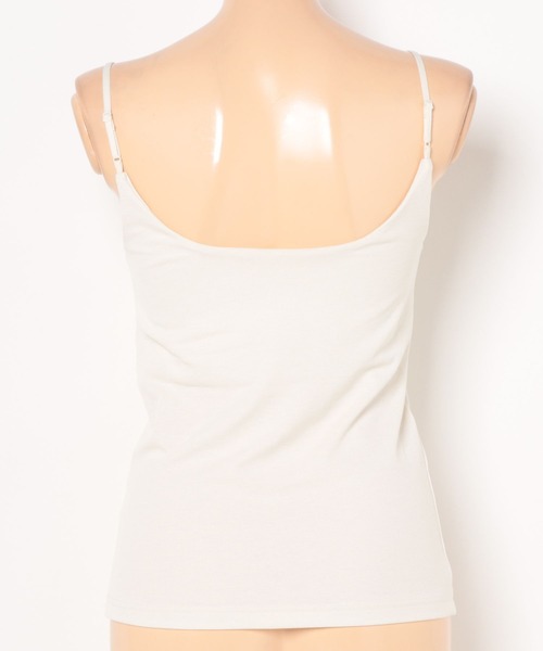 AMERICAN HOLIC（アメリカンホリック）の「【カップ付き】細リブキャミソール（キャミソール・レディース・ブラウン/グリーン/オレンジ/チャコールグレー/ブラック/アイボリー・M/L）」の8枚目の写真