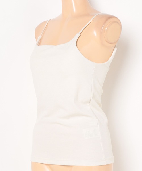 AMERICAN HOLIC（アメリカンホリック）の「【カップ付き】細リブキャミソール（キャミソール・レディース・ブラウン/グリーン/オレンジ/チャコールグレー/ブラック/アイボリー・M/L）」の9枚目の写真