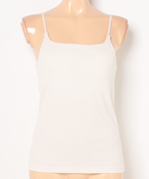 AMERICAN HOLIC（アメリカンホリック）の「【カップ付き】細リブキャミソール（キャミソール・レディース・ブラウン/グリーン/オレンジ/チャコールグレー/ブラック/アイボリー・M/L）」の10枚目の写真