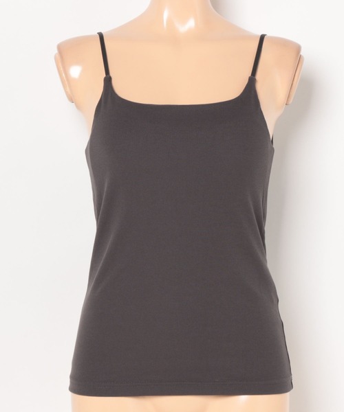 AMERICAN HOLIC（アメリカンホリック）の「【カップ付き】細リブキャミソール（キャミソール・レディース・ブラウン/グリーン/オレンジ/チャコールグレー/ブラック/アイボリー・M/L）」の13枚目の写真