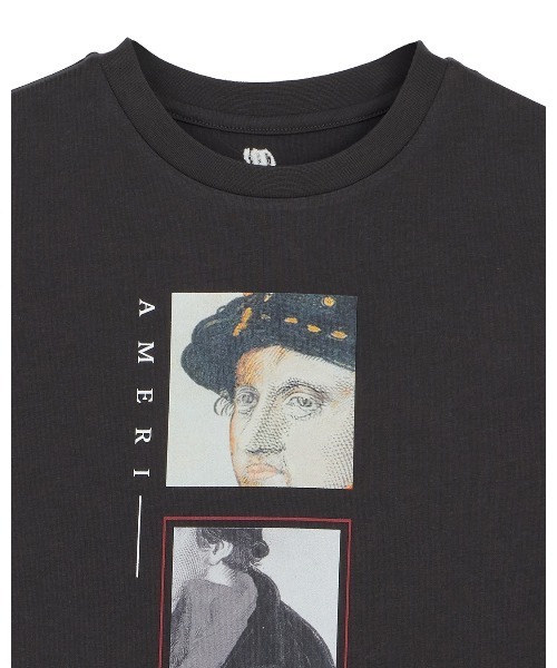 トップス AmeriVINTAGE CROP FRAME OLIVER TEE CROP FRAME OLIVER TEE