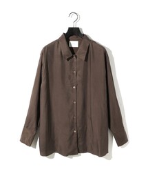 MIDIUMISOLID for Ladies リラックスキュプラシャツ