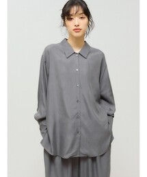 MIDIUMISOLID for Ladies リラックスキュプラシャツ