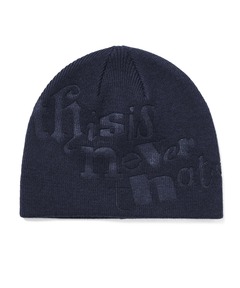 セール】Debossed No Cuff Beanie（ニットキャップ/ビーニー