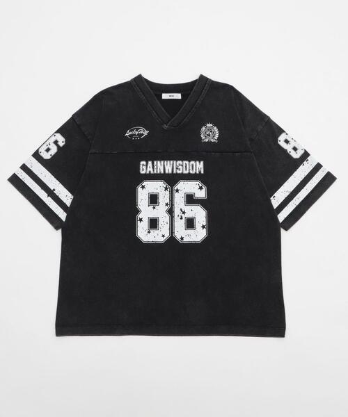 WEGO(ウィゴー)の「WEGO/パウダーブリーチホッケーT(Tシャツ/カットソー・メンズ・レッド/ブラック・MEDIUM/LARGE)」の18枚目の写真