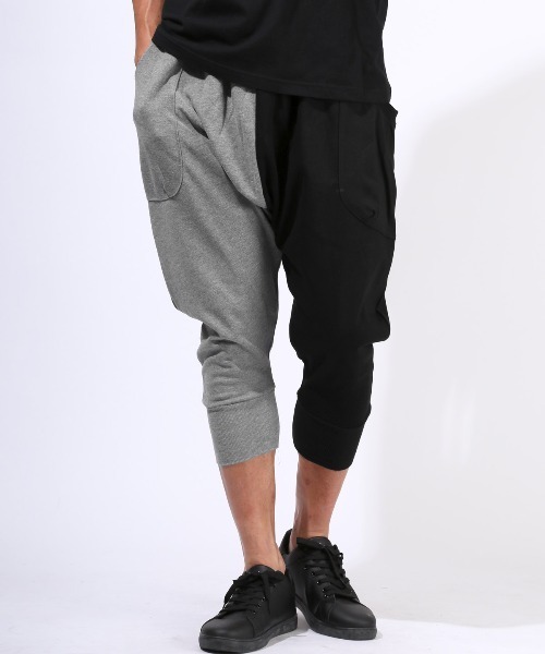 LUXSTYLE(ラグスタイル)の「TCポンチバルーンパンツ(スウェットパンツ・メンズ・グレー/ブラック×グレー/ネイビー/ブラック・L/XL/M)」の3枚目の写真