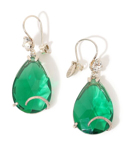WOUTERS & HENDRIX(ウッターズアンドヘンドリックス)の「WOUTERS&HENDRIX Hook with Emerald ピアス(ピアス(両耳用)・レディース・グリーン・FREE)」の5枚目の写真