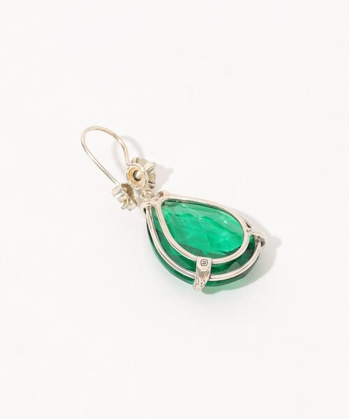 WOUTERS & HENDRIX(ウッターズアンドヘンドリックス)の「WOUTERS&HENDRIX Hook with Emerald ピアス(ピアス(両耳用)・レディース・グリーン・FREE)」の3枚目の写真