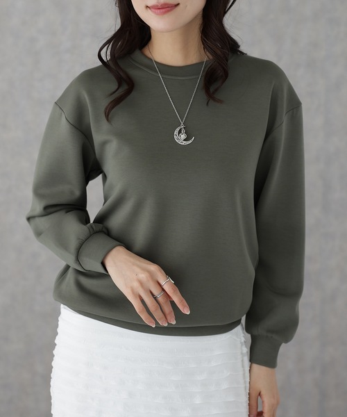 セール】クルーネック ベーシック 長袖 スウェット プルオーバー