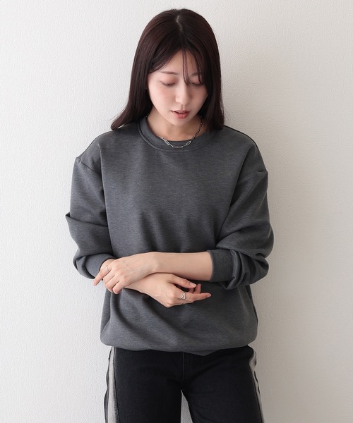 【定価30,800円】 新品 ラッセルノ クルーネックスウェット　黒 10.0オンス ラグランスリーブ クルーネック スウェット（裏