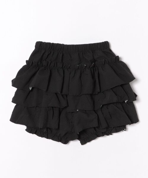 THE HITSS（ヒッツ）の「【インパン裏地あり】フリル レイヤード ティアード ボリューム ミニスカート スカパン（スカート・レディース・ホワイト/ブラック・FREE）」の14枚目の写真